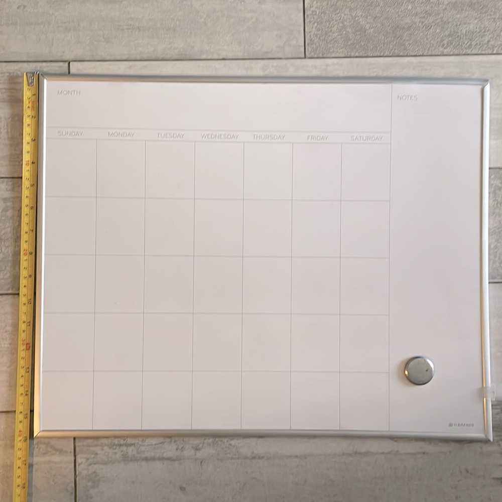White Board Month Planner With notes Wall Mount Month Writing Water Marker Board